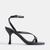image:imageDREAM PAIRS Womens Square Open Toe Flip Flop High kitten Heels Strappy Thong Ankle Strap 335 Inch Sandals Comfort Dress Party ShoesBlack