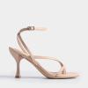 image:imageDREAM PAIRS Womens Square Open Toe Flip Flop High kitten Heels Strappy Thong Ankle Strap 335 Inch Sandals Comfort Dress Party ShoesNude