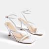 image:imageDREAM PAIRS Womens Square Open Toe Flip Flop High kitten Heels Strappy Thong Ankle Strap 335 Inch Sandals Comfort Dress Party ShoesWhite