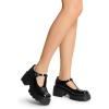 image:imageDREAM PAIRS Womens TStrap Mary Jane Shoes Low Platform Chunky Block Heels Closed Toe Work Pumps Comfortable Round Toe Dress Wedding Party ShoesBlackpat