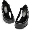 image:imageDREAM PAIRS Womens TStrap Mary Jane Shoes Low Platform Chunky Block Heels Closed Toe Work Pumps Comfortable Round Toe Dress Wedding Party ShoesBlackpat