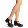 image:imageDREAM PAIRS Womens TStrap Mary Jane Shoes Low Platform Chunky Block Heels Closed Toe Work Pumps Comfortable Round Toe Dress Wedding Party ShoesBlackpu