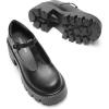 image:imageDREAM PAIRS Womens TStrap Mary Jane Shoes Low Platform Chunky Block Heels Closed Toe Work Pumps Comfortable Round Toe Dress Wedding Party ShoesBlackpu