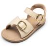 image:imageDREAM PAIRS Girls Sandals Fashion Sandal with Adjustable Straps OpenToe Comfortable Summer Shoes for Toddler Little KidBeige