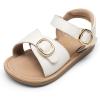 image:imageDREAM PAIRS Girls Sandals Fashion Sandal with Adjustable Straps OpenToe Comfortable Summer Shoes for Toddler Little KidWhite