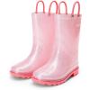 image:imageDREAM PAIRS Kids Rain Boots Glitter Boys Girls with Easyon Handles Sparkly Waterproof Boots Outdoor Playing Rain Boots UnisexChildPink