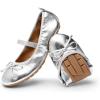 image:imageDREAM PAIRS Little Girls Toddler Ballet Flats Dress Shoes Mary Janes ShoesSilver