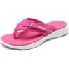 image:imageDREAM PAIRS Womens Arch Support Flip Flops Comfortable Thong SandalsHot Pink