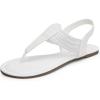 image:imageDREAM PAIRS Womens Elastic Strappy String Thong Ankle Strap Summer Gladiator SandalsWhiteGlitter