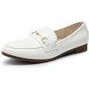 image:imageDREAM PAIRS Womens Loafers Penny Loafers Fashion Comfortable Flats Dressy ShoesWhitepu