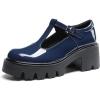 image:imageDREAM PAIRS Womens TStrap Mary Jane Shoes Low Platform Chunky Block Heels Closed Toe Work Pumps Comfortable Round Toe Dress Wedding Party ShoesNavy