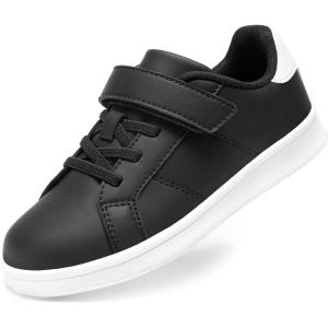 image:imageDREAM PAIRS Girls Boys Sneakers Tennis School Shoes Casual Walking Storybook Footwear for LittleBig KidsBlackWhite