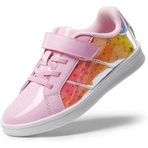 image:imageDREAM PAIRS Girls Boys Sneakers Tennis School Shoes Casual Walking Storybook Footwear for LittleBig KidsPink