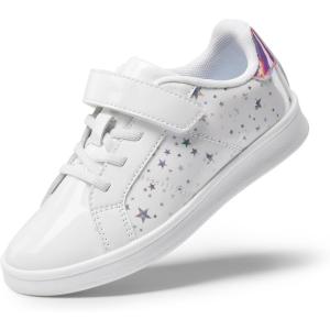image:imageDREAM PAIRS Girls Boys Sneakers Tennis School Shoes Casual Walking Storybook Footwear for LittleBig KidsWhite