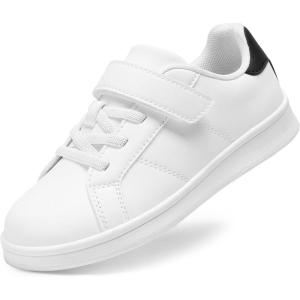 image:imageDREAM PAIRS Girls Boys Sneakers Tennis School Shoes Casual Walking Storybook Footwear for LittleBig KidsWhiteBlack