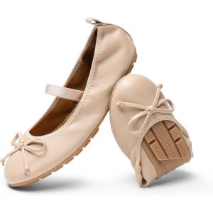 image:imageDREAM PAIRS Little Girls Toddler Ballet Flats Dress Shoes Mary Janes ShoesNude