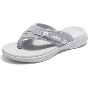 image:imageDREAM PAIRS Womens Arch Support Flip Flops Comfortable Thong SandalsGrey