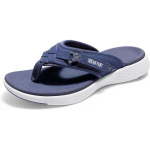 image:imageDREAM PAIRS Womens Arch Support Flip Flops Comfortable Thong SandalsNavy