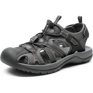 image:imageDREAM PAIRS Womens Hiking Sandals Adventurous Summer Sports Shoes OutdoorBlackDark Grey