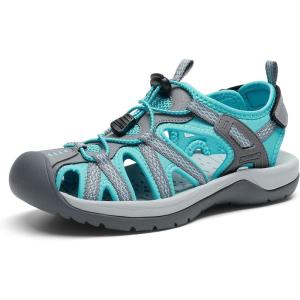 image:imageDREAM PAIRS Womens Hiking Sandals Adventurous Summer Sports Shoes OutdoorGreyBlue