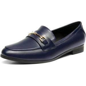 image:imageDREAM PAIRS Womens Loafers Penny Loafers Fashion Comfortable Flats Dressy ShoesNavypu
