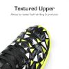 image:imageDREAM PAIRS Boys Girls Indoor Sneakers Lace Up Sport Athletic Casual IC Youth Futsal Football Soccer Shoes for LittleBig KidBlackNeonGreen