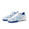 image:imageDREAM PAIRS Boys Girls Indoor Sneakers Lace Up Sport Athletic Casual IC Youth Futsal Football Soccer Shoes for LittleBig KidWhiteNavy