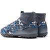 image:imageDREAM PAIRS Boys Girls Indoor Soccer Shoes High Top Football Turf Futsal Shoes for LittleBig KidGrey