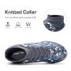 image:imageDREAM PAIRS Boys Girls Indoor Soccer Shoes High Top Football Turf Futsal Shoes for LittleBig KidGrey