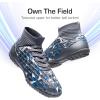 image:imageDREAM PAIRS Boys Girls Indoor Soccer Shoes High Top Football Turf Futsal Shoes for LittleBig KidGrey