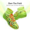 image:imageDREAM PAIRS Boys Girls Indoor Soccer Shoes High Top Football Turf Futsal Shoes for LittleBig KidNeon Green