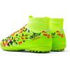 image:imageDREAM PAIRS Boys Girls Indoor Soccer Shoes High Top Football Turf Futsal Shoes for LittleBig KidNeon Green
