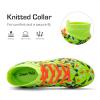 image:imageDREAM PAIRS Boys Girls Indoor Soccer Shoes High Top Football Turf Futsal Shoes for LittleBig KidNeon Green