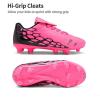 image:imageDREAM PAIRS Boys Girls Soccer Cleats Athletic Training Football Shoes for LittleBig KidFuchsiaBlack