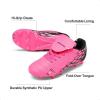 image:imageDREAM PAIRS Boys Girls Soccer Cleats Athletic Training Football Shoes for LittleBig KidFuchsiaBlack