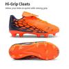 image:imageDREAM PAIRS Boys Girls Soccer Cleats Athletic Training Football Shoes for LittleBig KidOrangeNavy