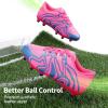 image:imageDREAM PAIRS Boys Girls Soccer Cleats Youth Firm Groud Baseball Cleats Sport Athletic Outdoor Trainning Football Shoes for LittleBig KidFuchsiaPinkRoyalBlue