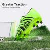 image:imageDREAM PAIRS Boys Girls Soccer Cleats Youth Firm Groud Baseball Cleats Sport Athletic Outdoor Trainning Football Shoes for LittleBig KidNeon GreenBlack