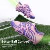 image:imageDREAM PAIRS Boys Girls Soccer Cleats Youth Firm Groud Baseball Cleats Sport Athletic Outdoor Trainning Football Shoes for LittleBig KidPinkPurple