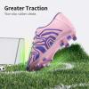 image:imageDREAM PAIRS Boys Girls Soccer Cleats Youth Firm Groud Baseball Cleats Sport Athletic Outdoor Trainning Football Shoes for LittleBig KidPinkPurple