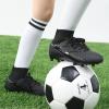 image:imageDREAM PAIRS Boys Girls Soccer Cleats Youth Firm Groud Outdoor Sport Athletic High Top Football Shoes for LittleBig KidBlack Monochrome