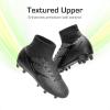 image:imageDREAM PAIRS Boys Girls Soccer Cleats Youth Firm Groud Outdoor Sport Athletic High Top Football Shoes for LittleBig KidBlack Monochrome