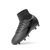 image:imageDREAM PAIRS Boys Girls Soccer Cleats Youth Firm Groud Outdoor Sport Athletic High Top Football Shoes for LittleBig KidBlack Monochrome