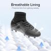 image:imageDREAM PAIRS Boys Girls Soccer Cleats Youth Firm Groud Outdoor Sport Athletic High Top Football Shoes for LittleBig KidBlack Monochrome