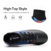 image:imageDREAM PAIRS Boys Girls Soccer Cleats Youth Firm Groud Outdoor Sport Athletic High Top Football Shoes for LittleBig KidBlackRoyal BlueRed