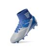 image:imageDREAM PAIRS Boys Girls Soccer Cleats Youth Firm Groud Outdoor Sport Athletic High Top Football Shoes for LittleBig KidBlueWhiteGrey