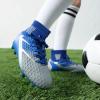 image:imageDREAM PAIRS Boys Girls Soccer Cleats Youth Firm Groud Outdoor Sport Athletic High Top Football Shoes for LittleBig KidBlueWhiteGrey
