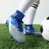 image:imageDREAM PAIRS Boys Girls Soccer Cleats Youth Firm Groud Outdoor Sport Athletic High Top Football Shoes for LittleBig KidBlueWhiteGrey