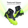 image:imageDREAM PAIRS Boys Girls Soccer Cleats Youth Firm Groud Outdoor Sport Athletic High Top Football Shoes for LittleBig KidDarkBlueNeonGreen