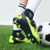 image:imageDREAM PAIRS Boys Girls Soccer Cleats Youth Firm Groud Outdoor Sport Athletic High Top Football Shoes for LittleBig KidDarkBlueNeonGreen
